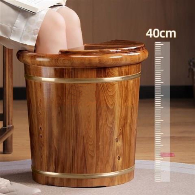 Spa & Wellness Hotel Paradiso - Drewniane wiadro do moczenia stóp, solidna