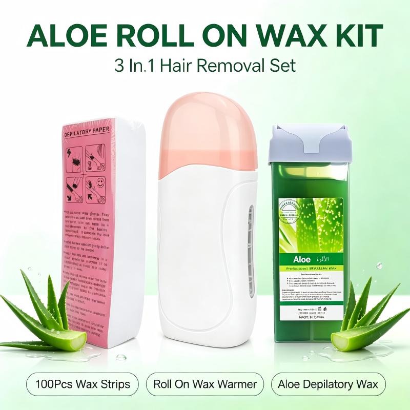 Waxing Kit Home - Przenośny zestaw do depilacji woskiem w